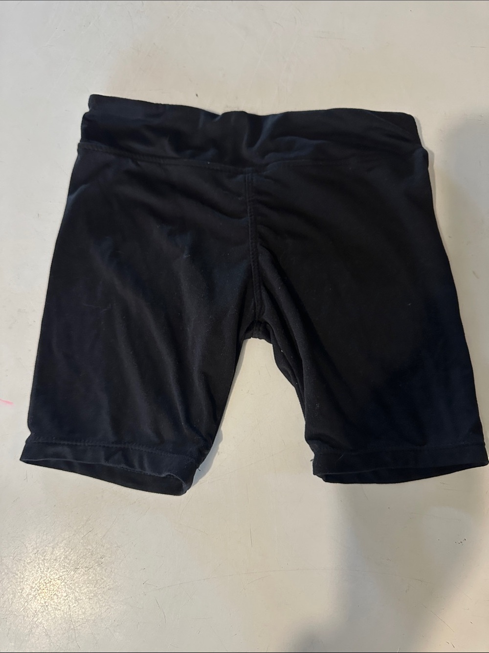 Kids Black Stretch Athletic Shorts